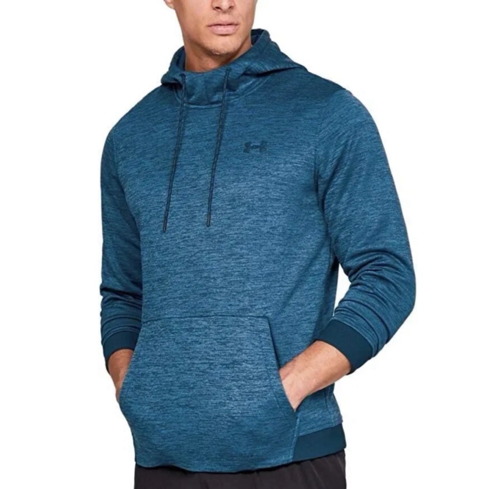 Under Armour | Heathered Teal Fleece Twist Pullover Hoodie